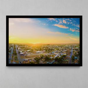 Quadro Caixa alta em Canvas Tecido Canvas Polycotton 280g esticado em chassi com moldura 120x80 Impressão Alta resolução Impressão digital em alta resolução. Corte Reto Suporte no verso para fixação